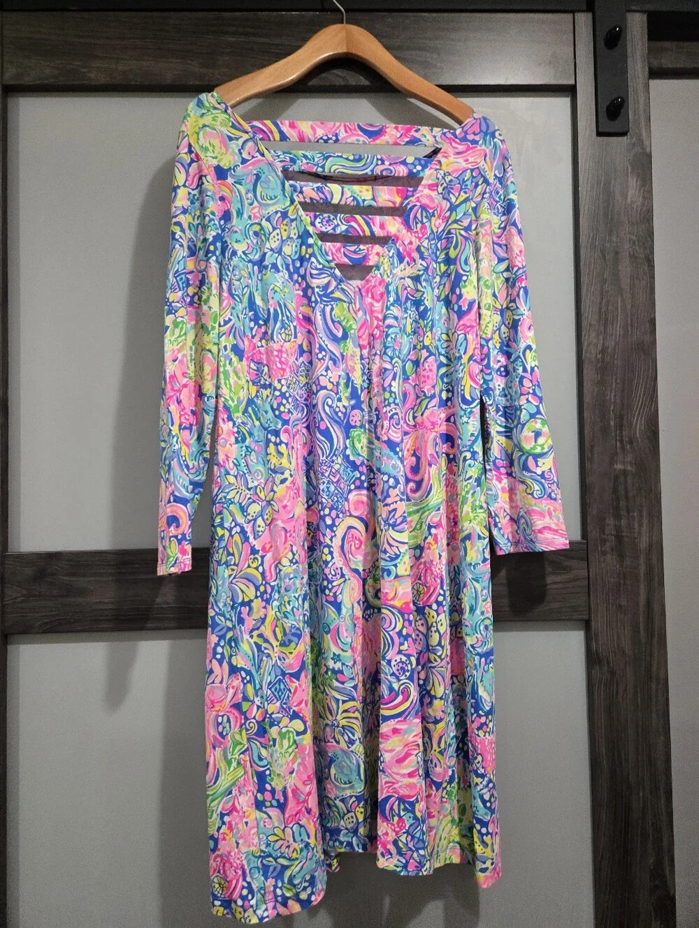 Lilly Pulitzer Ophelia swing dress in multi pop up 60 animals Size Medium - Picture 3 of 7